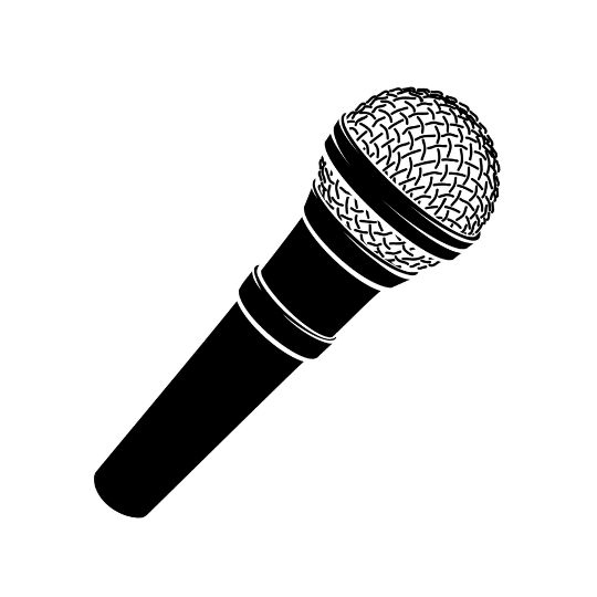 Illustration d'un microphone conçu pour chanter.